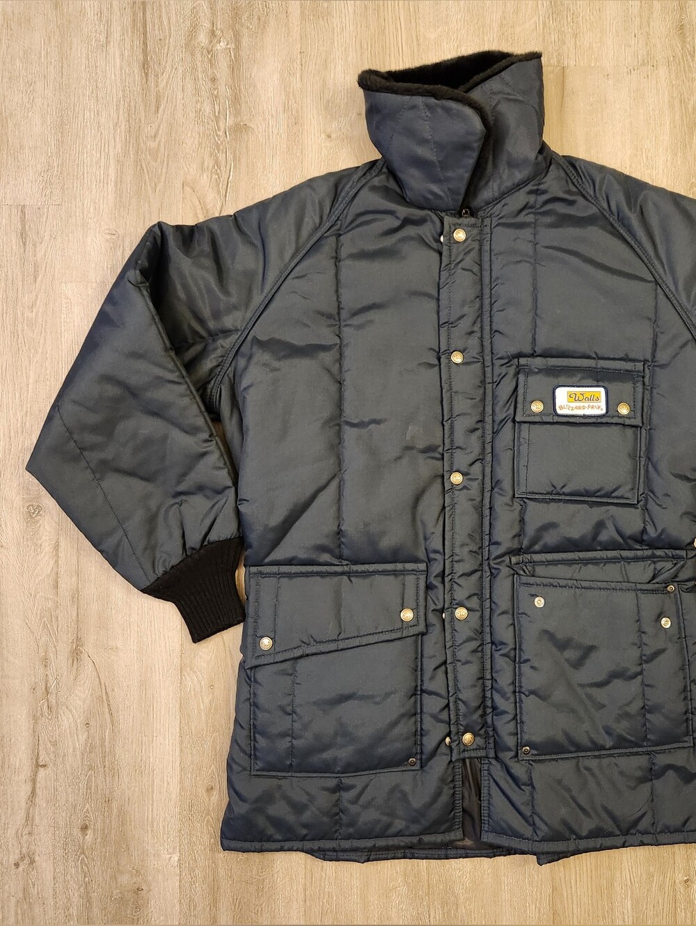 Vintage Walls Blizzard Pruf Jacket Mens Large Down Quilted Puffer Work Coat USA